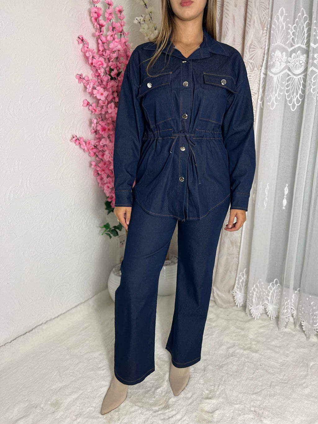 Ensemble deux pièces en denim