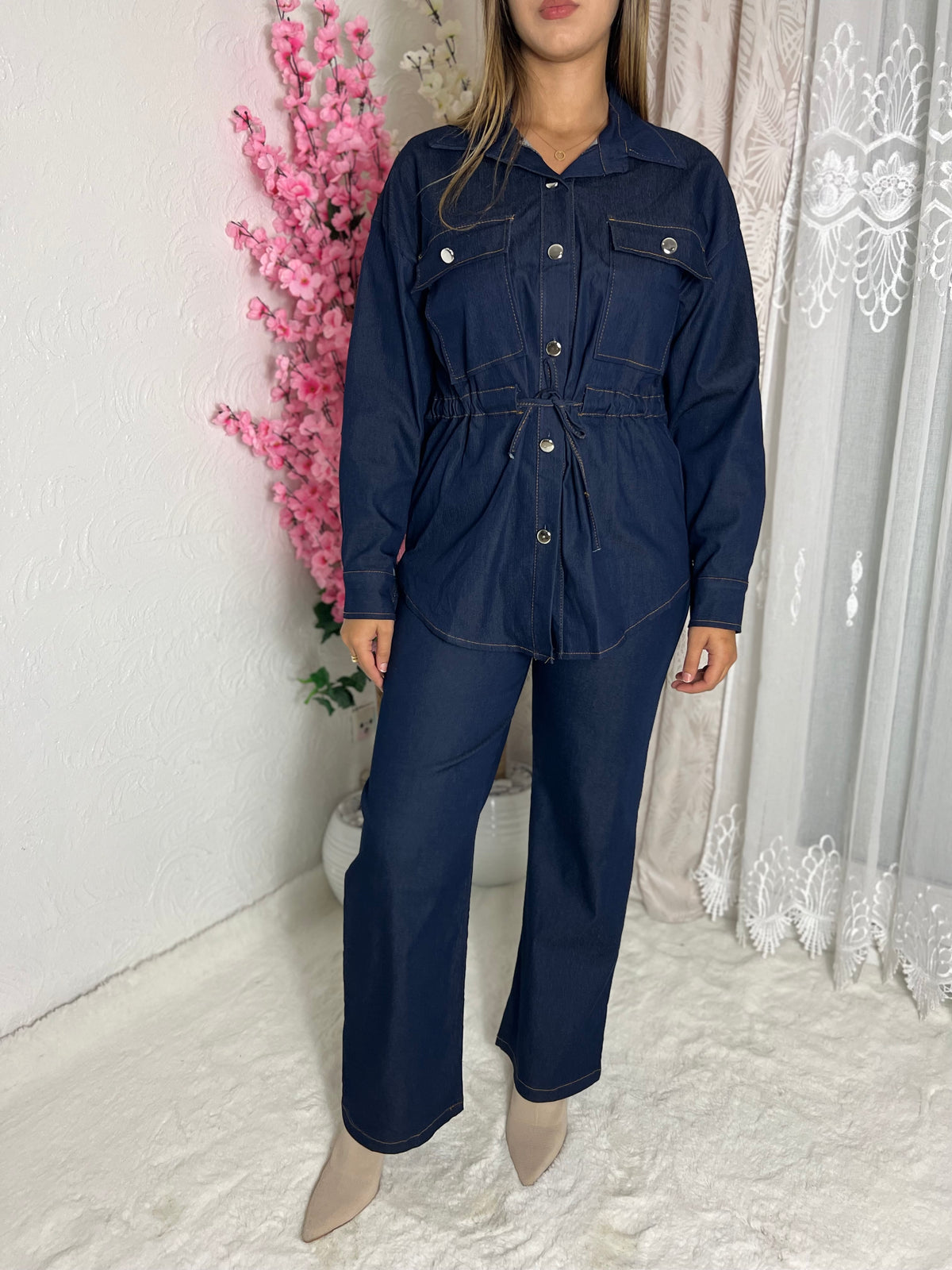 Ensemble deux pièces en denim
