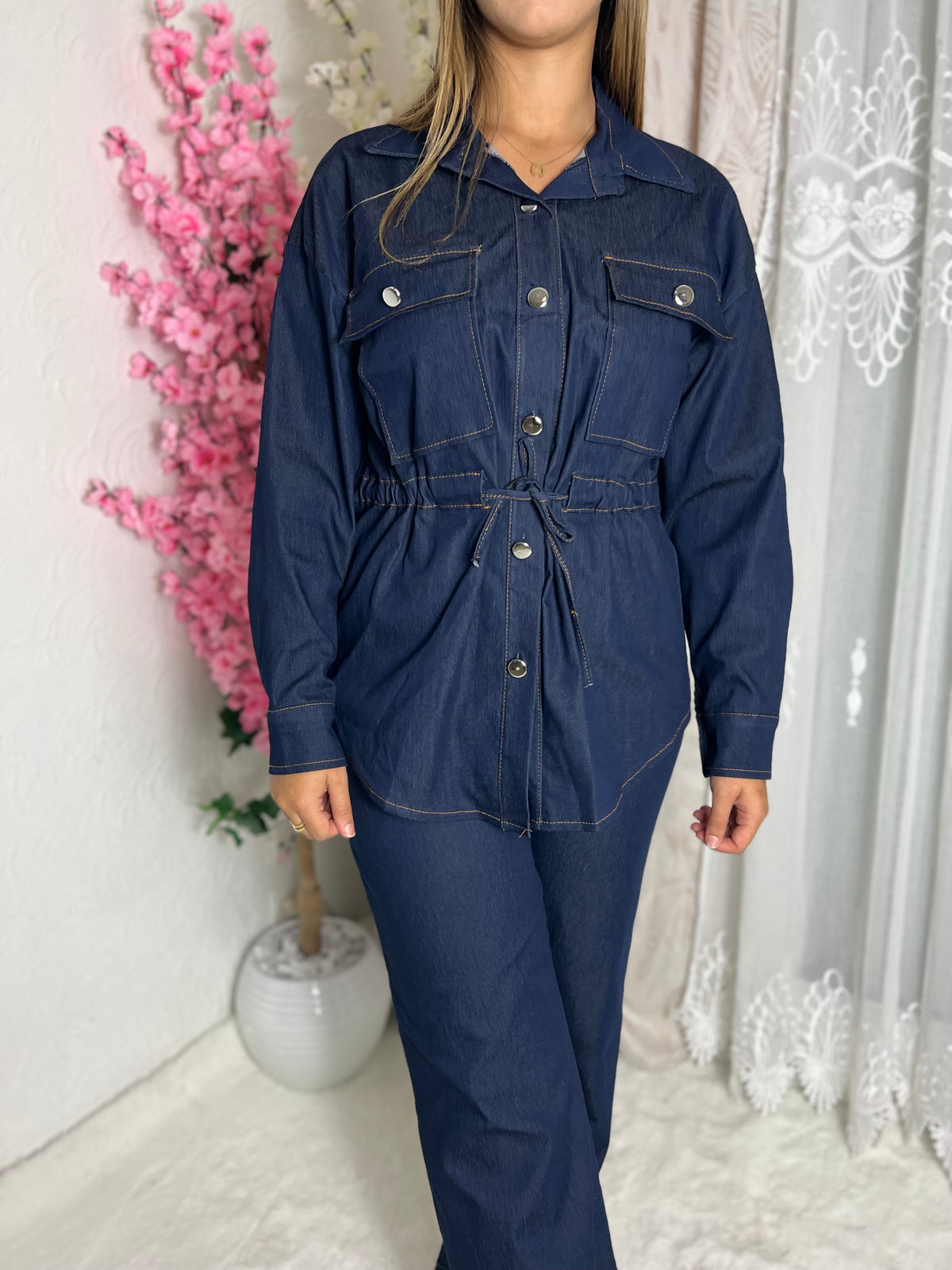 Ensemble deux pièces en denim