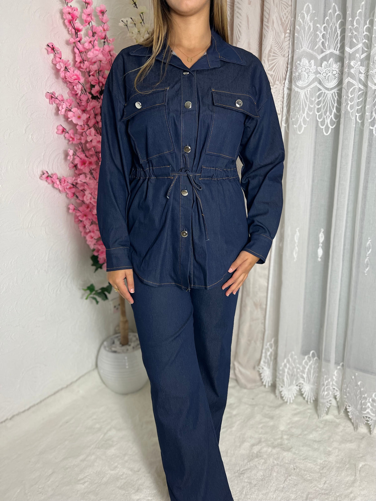 Ensemble deux pièces en denim