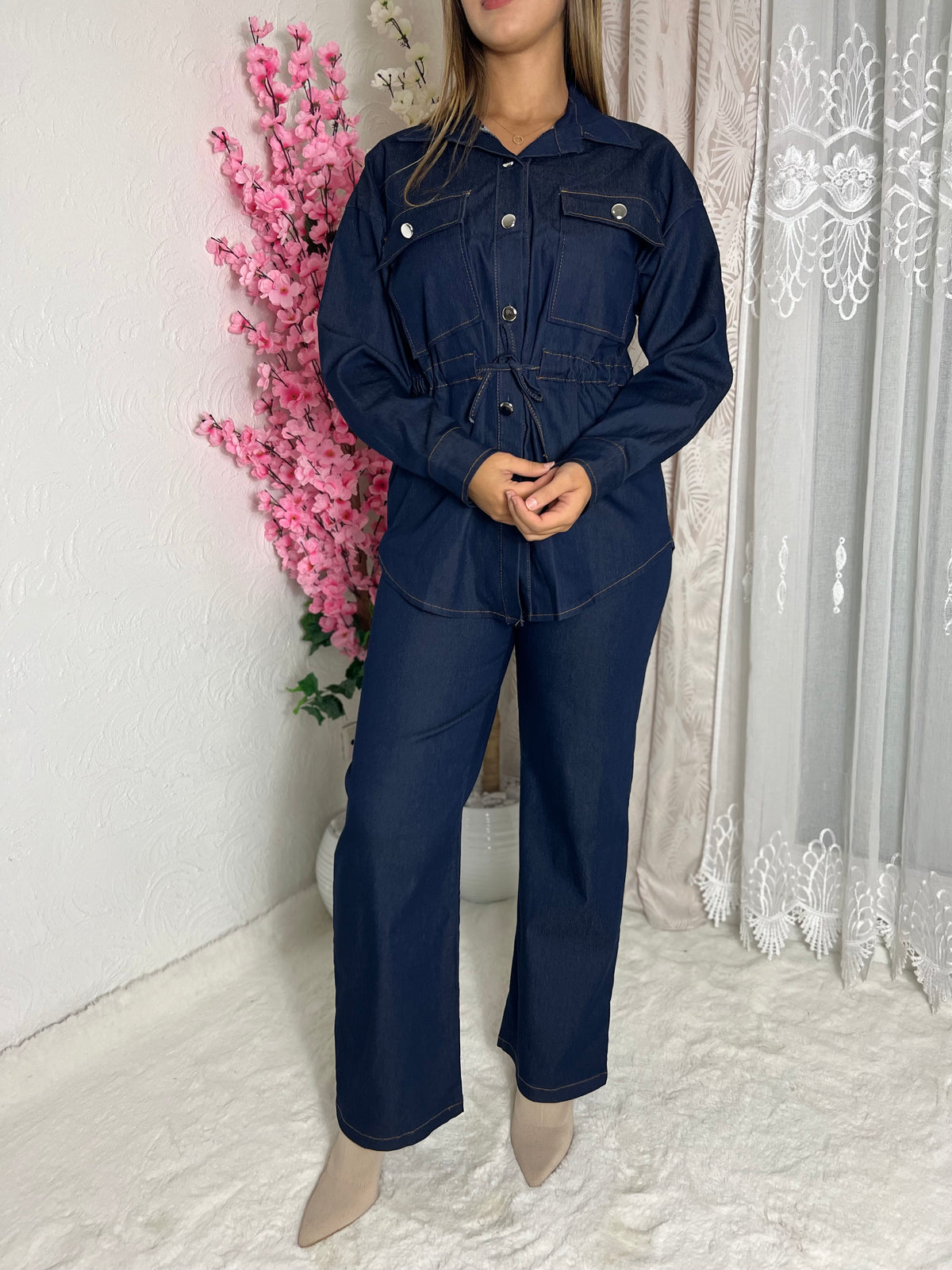 Ensemble deux pièces en denim
