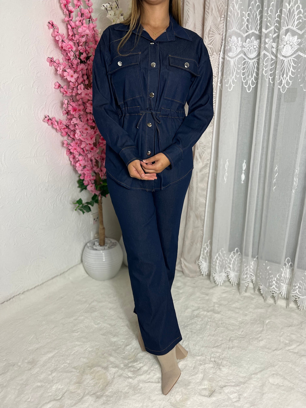Ensemble deux pièces en denim