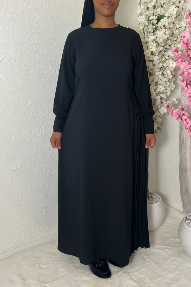 Robe longue plissée