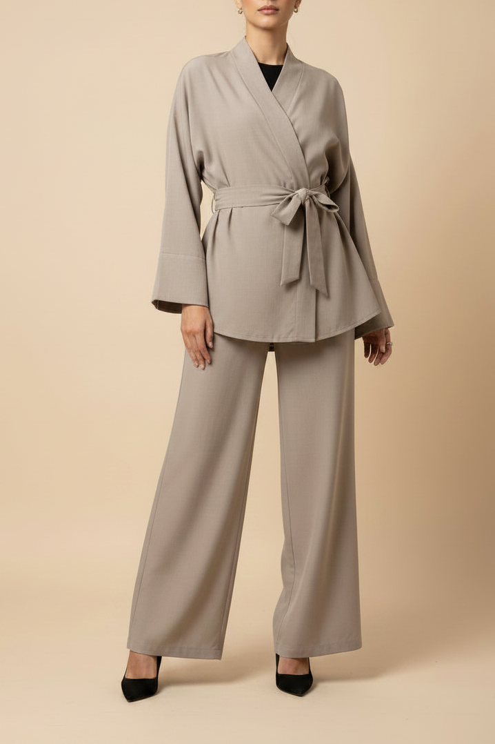Ensemble deux pièces coupe kimono