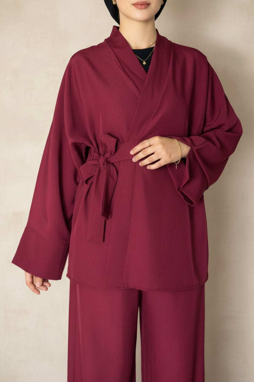 Ensemble deux pièces coupe kimono