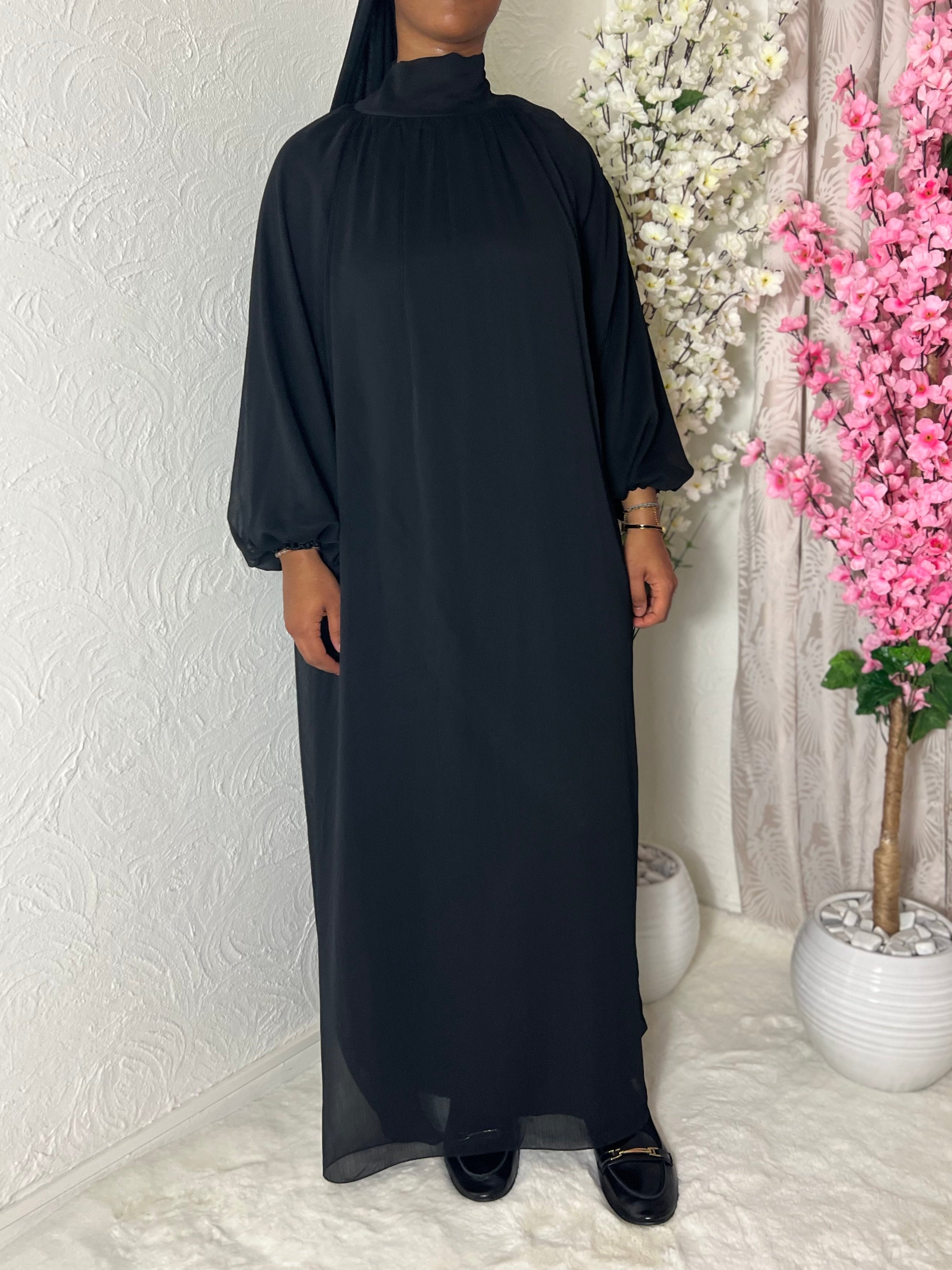 Robe longue à voile doublé