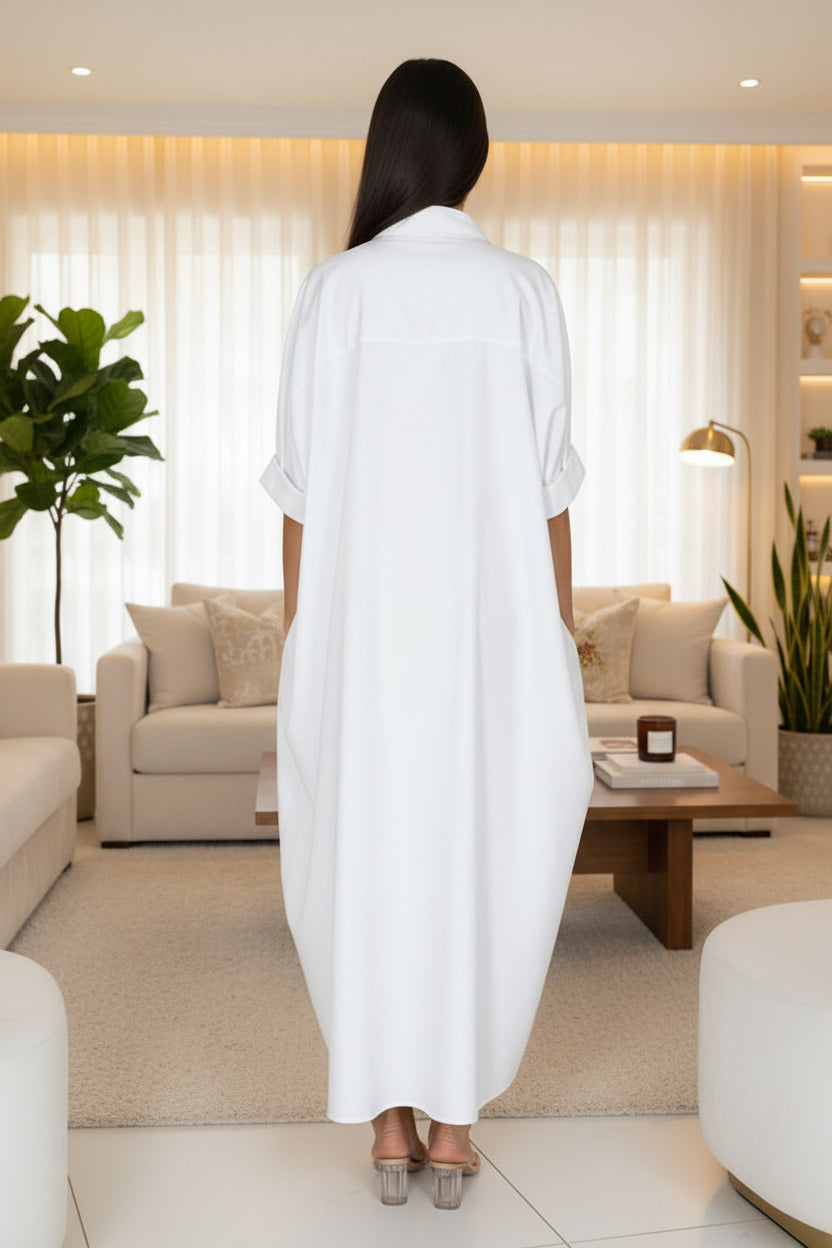 Robe chemise longue