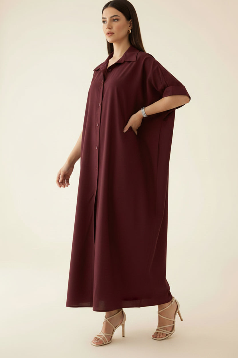 Robe chemise longue