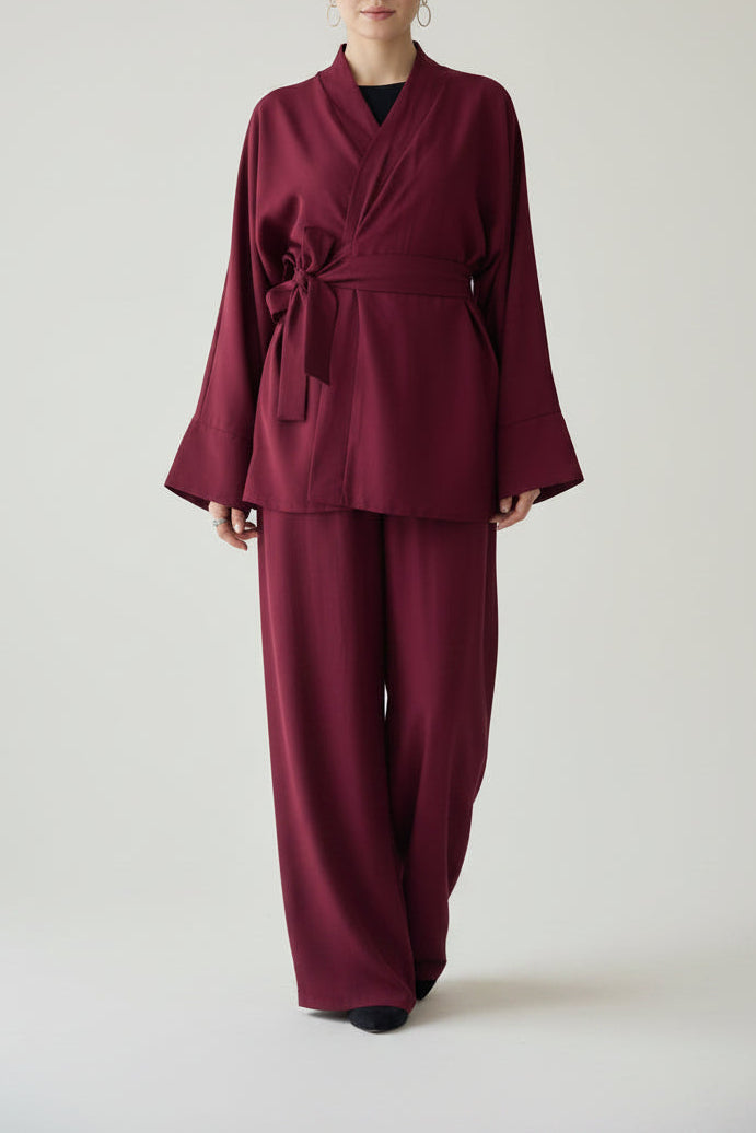 Ensemble deux pièces coupe kimono