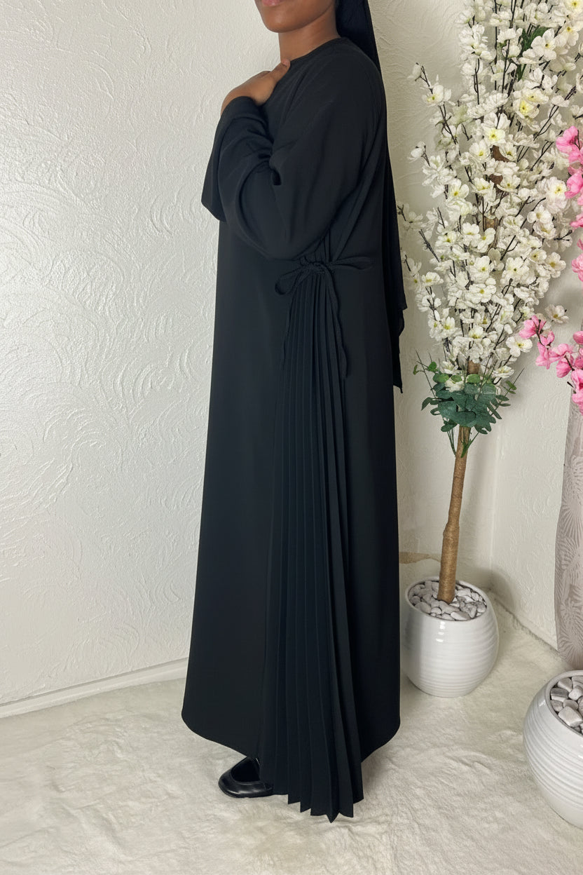 Robe longue plissée