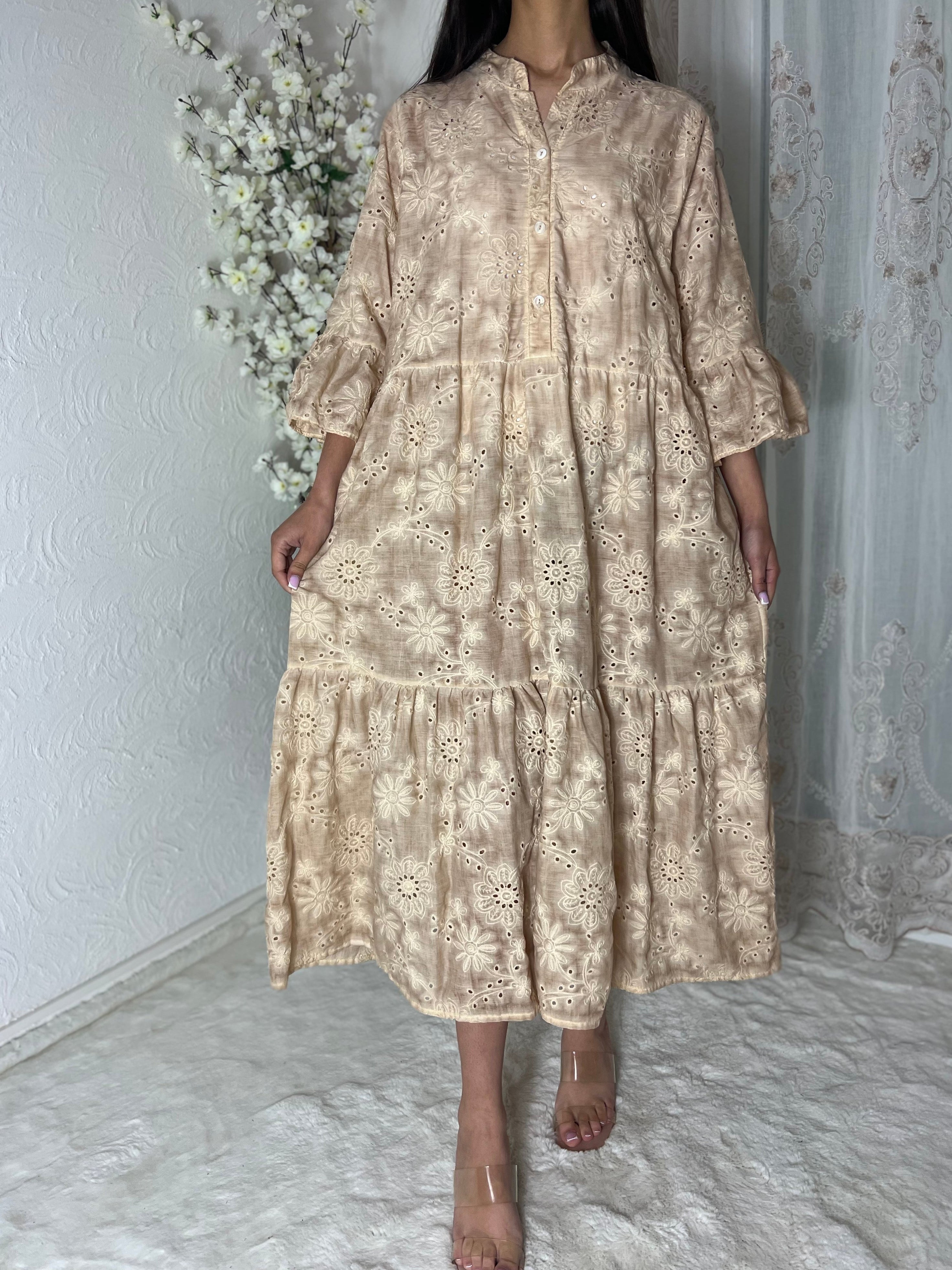 Robe bohème doublée