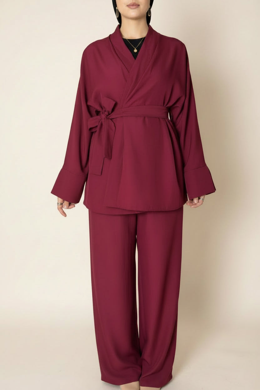 Ensemble deux pièces coupe kimono