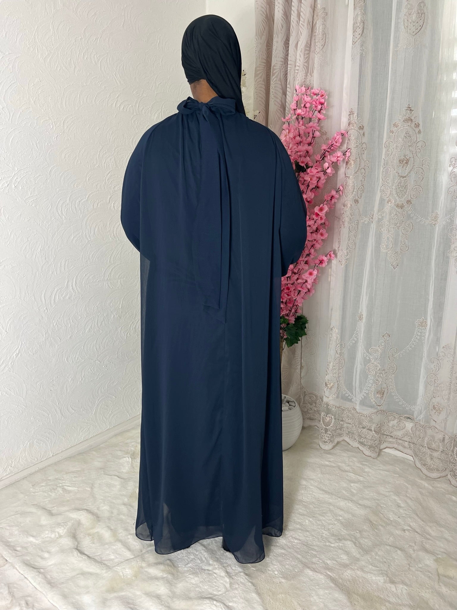 Robe longue à voile doublé