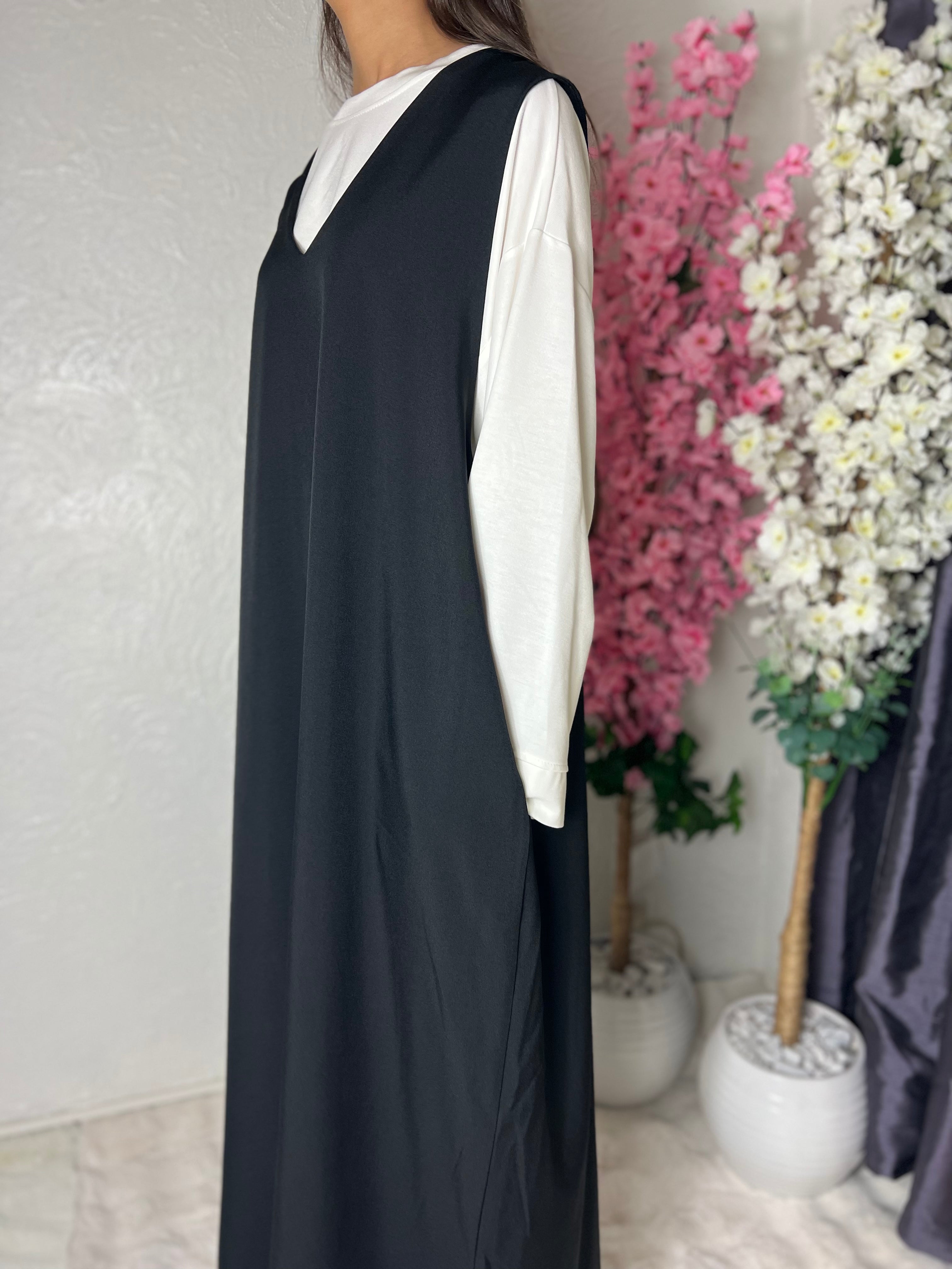 Robe sans manches avec poches