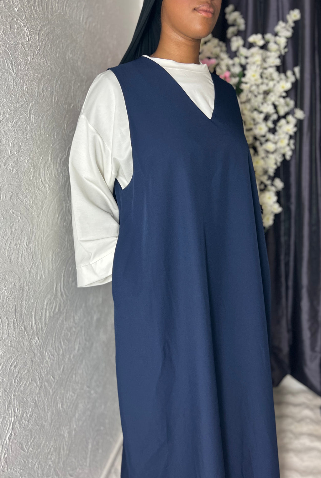 Robe sans manches avec poches
