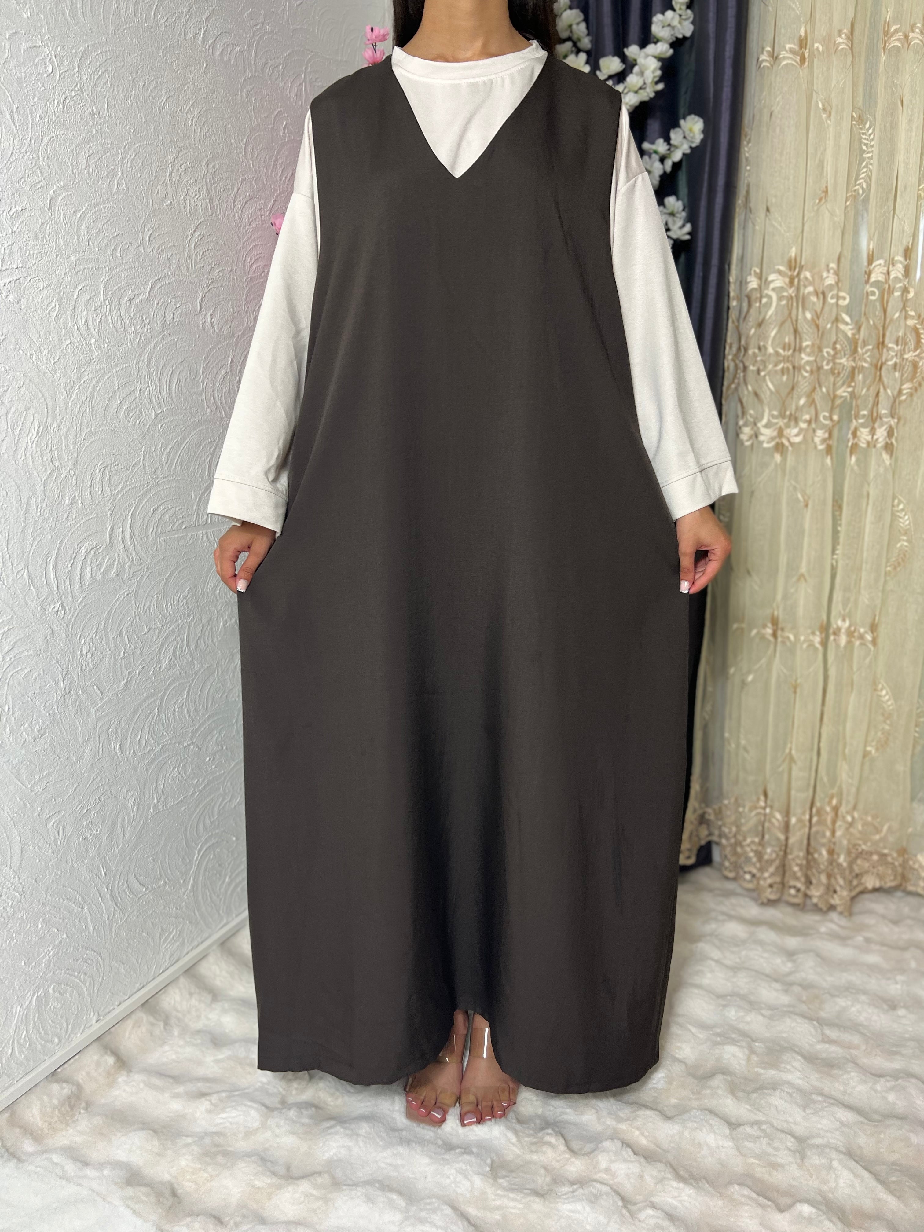 Robe sans manches avec poches
