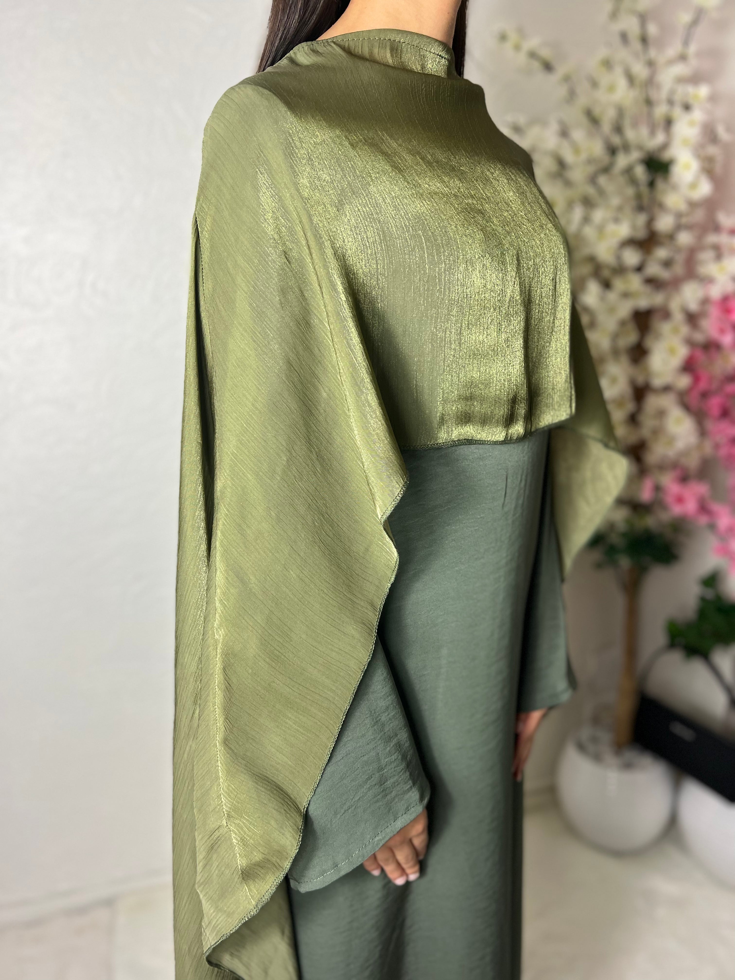 Robe longue à voilages