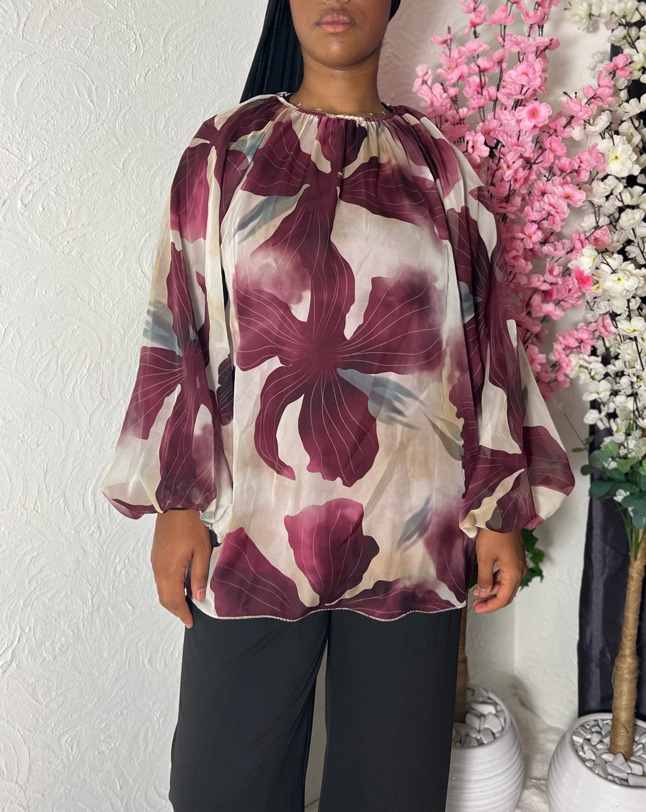 Chemisier fleuri