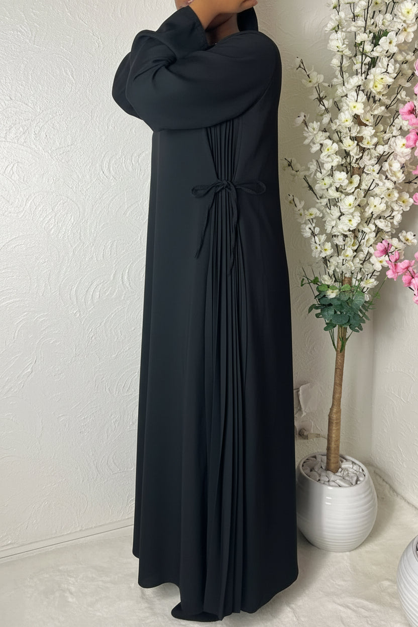 Robe longue plissée