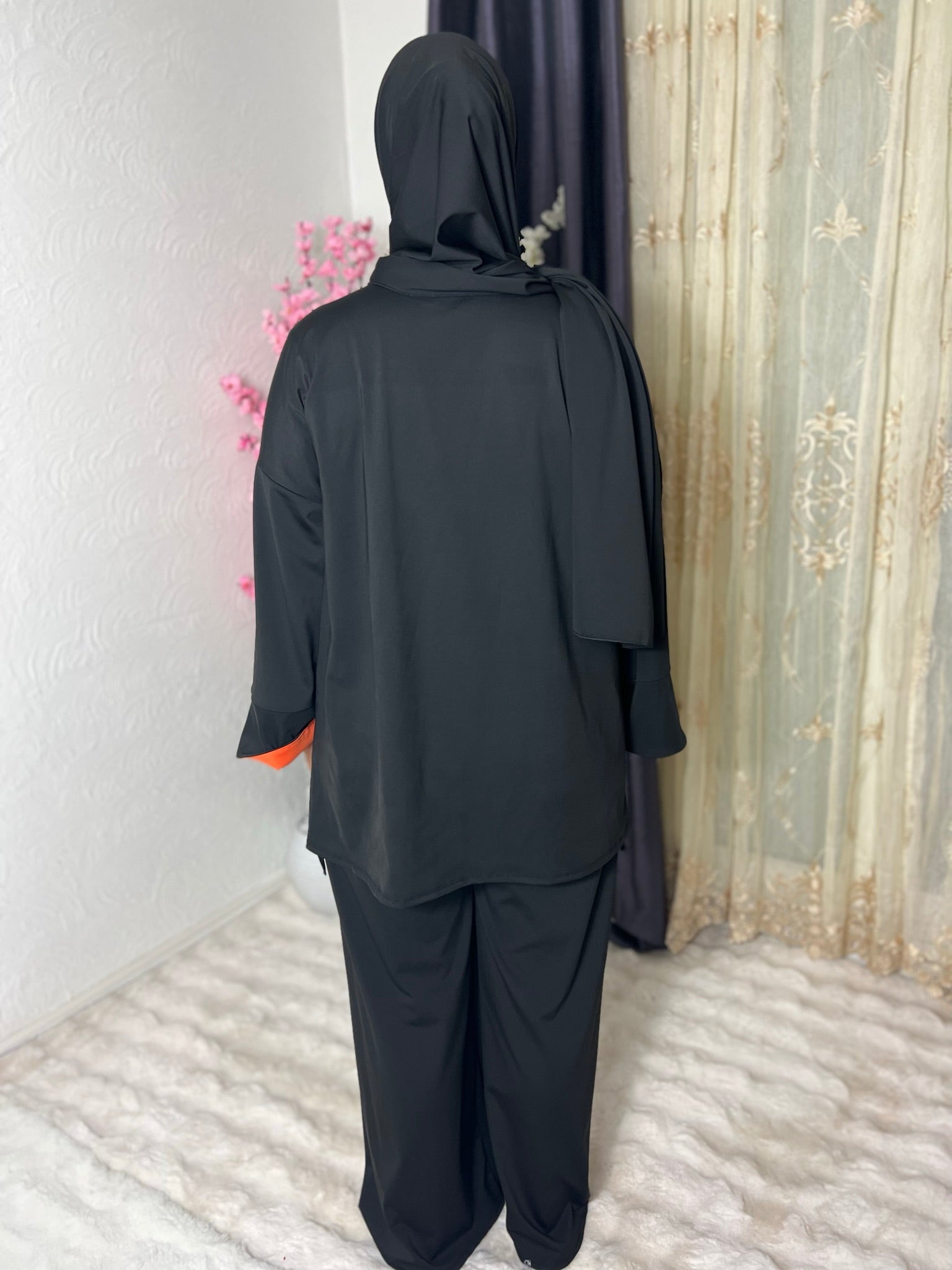 Burkini 3 pièces manches bi coloris