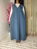 Robe sans manches avec poches