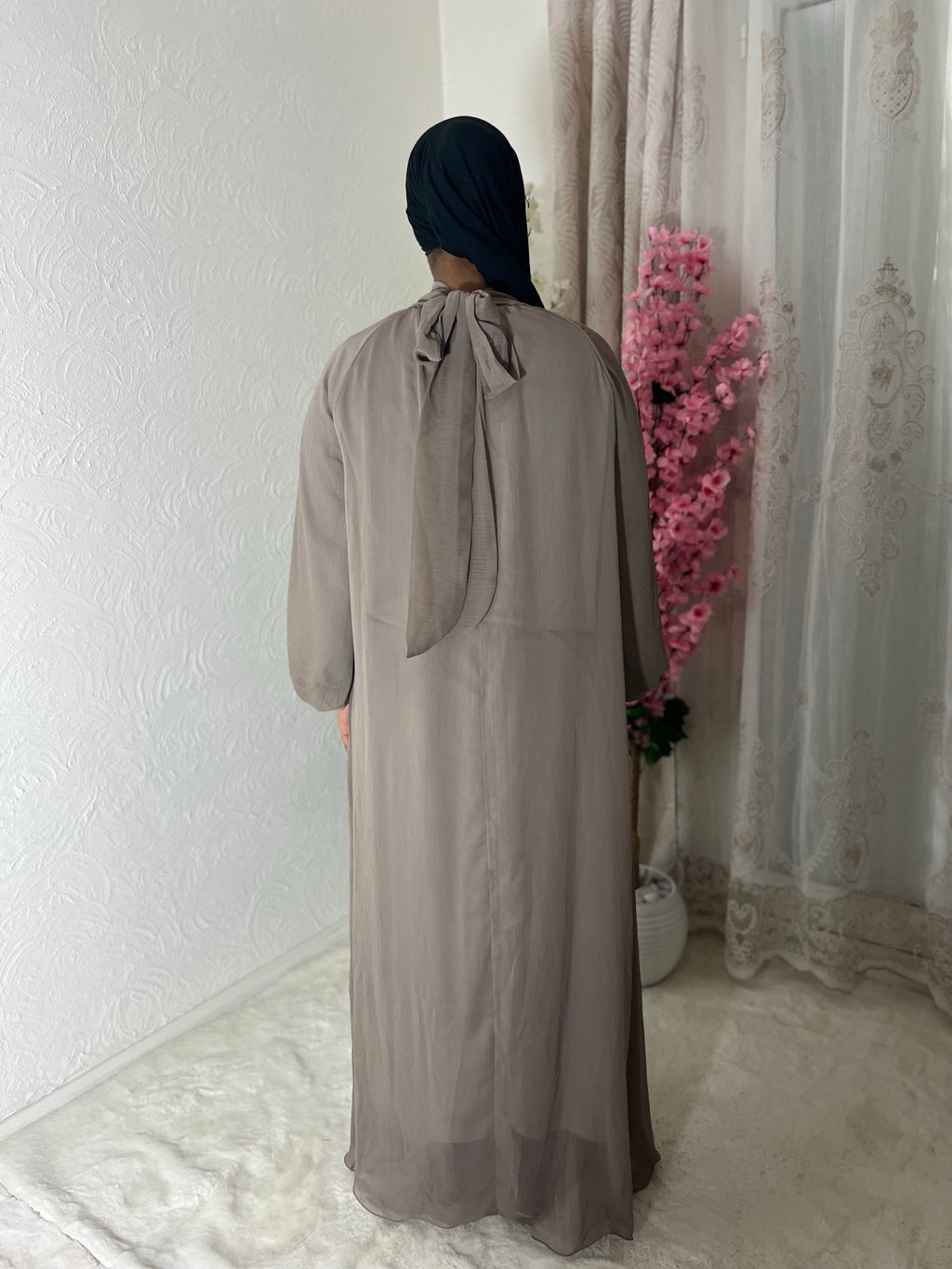 Robe longue à voile doublé