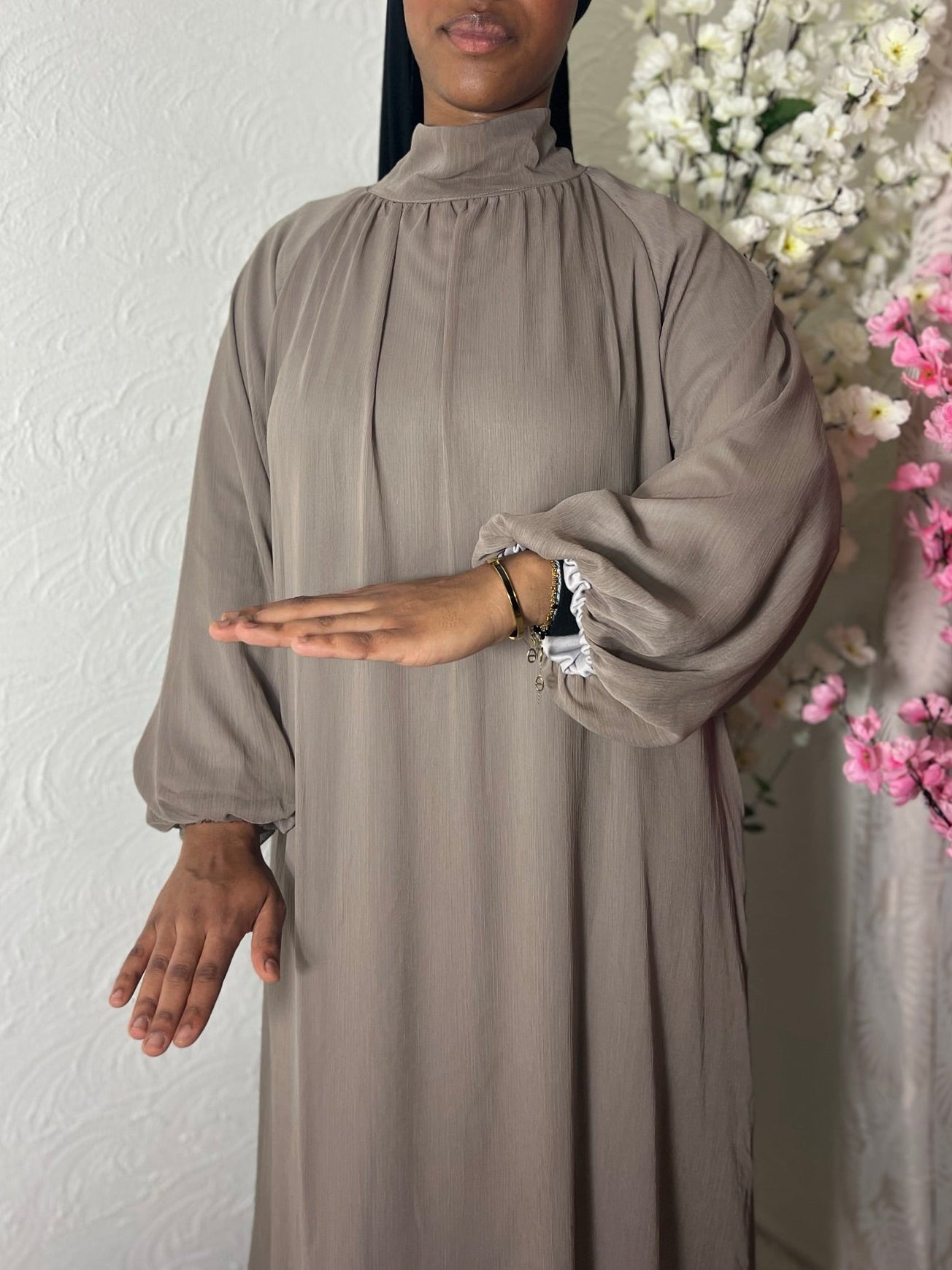Robe longue à voile doublé