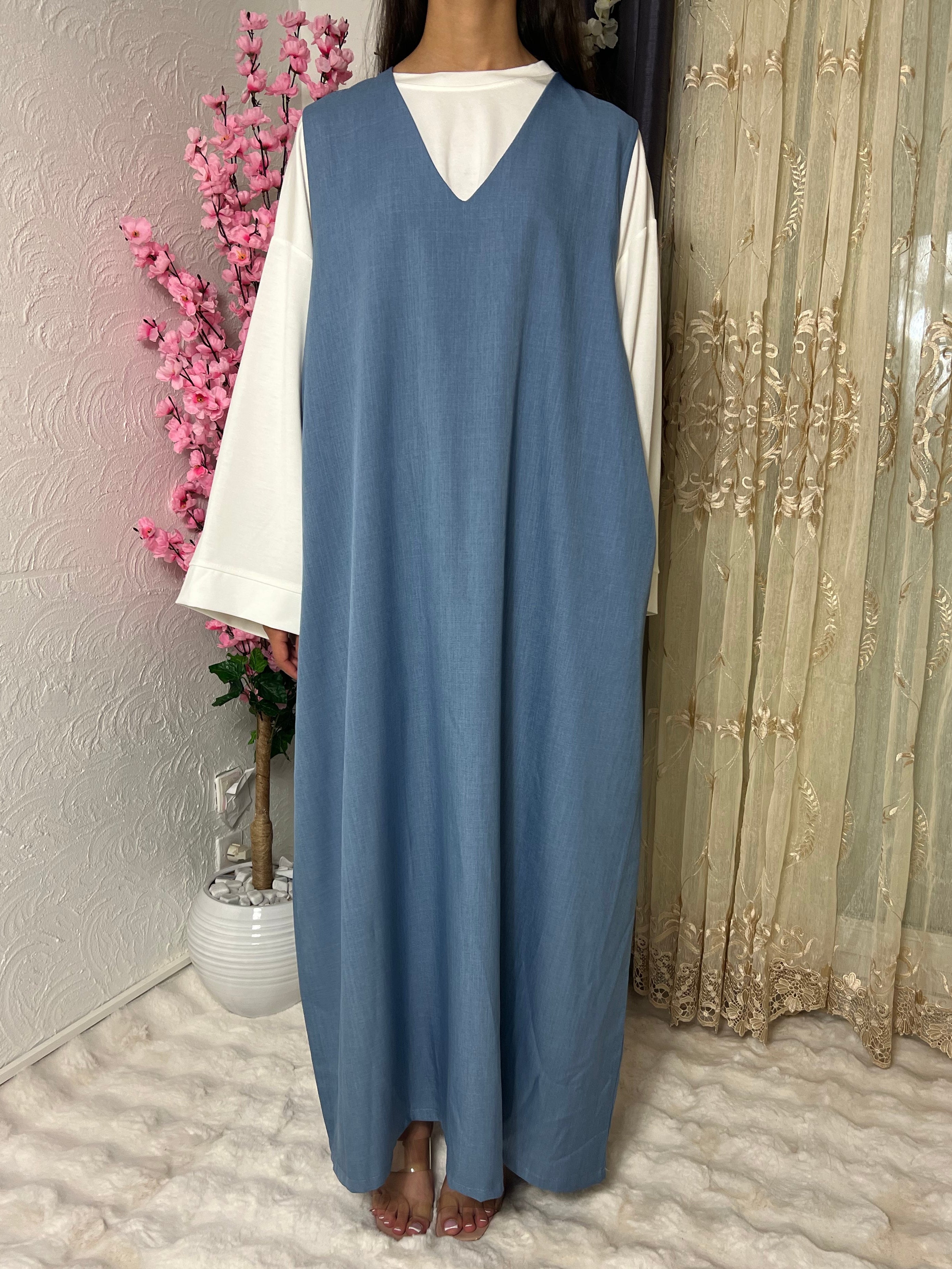 Robe sans manches avec poches
