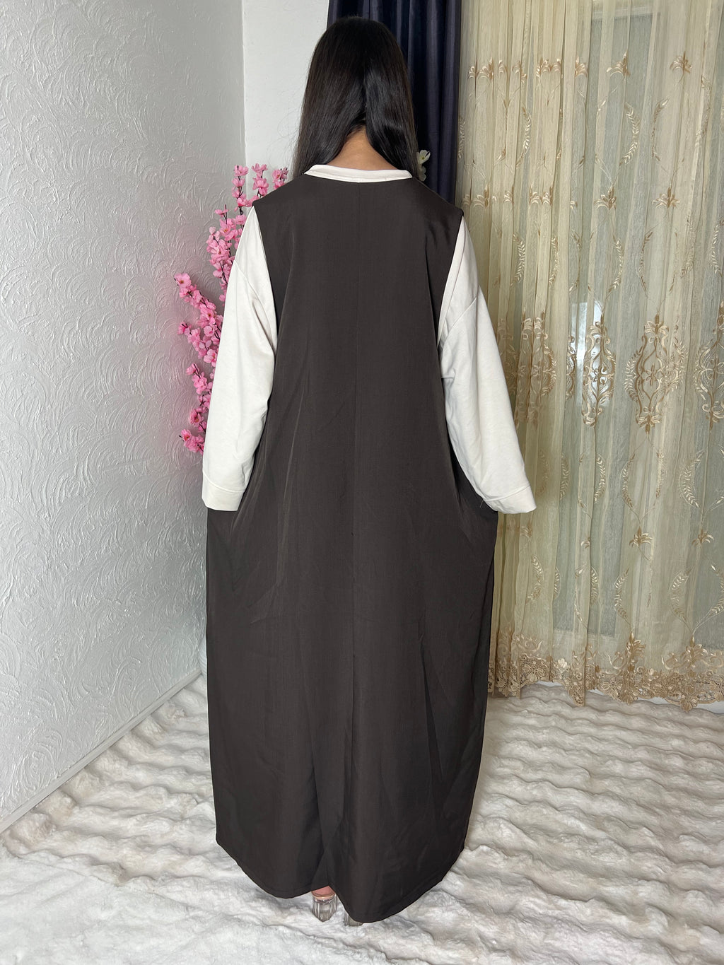 Robe sans manches avec poches