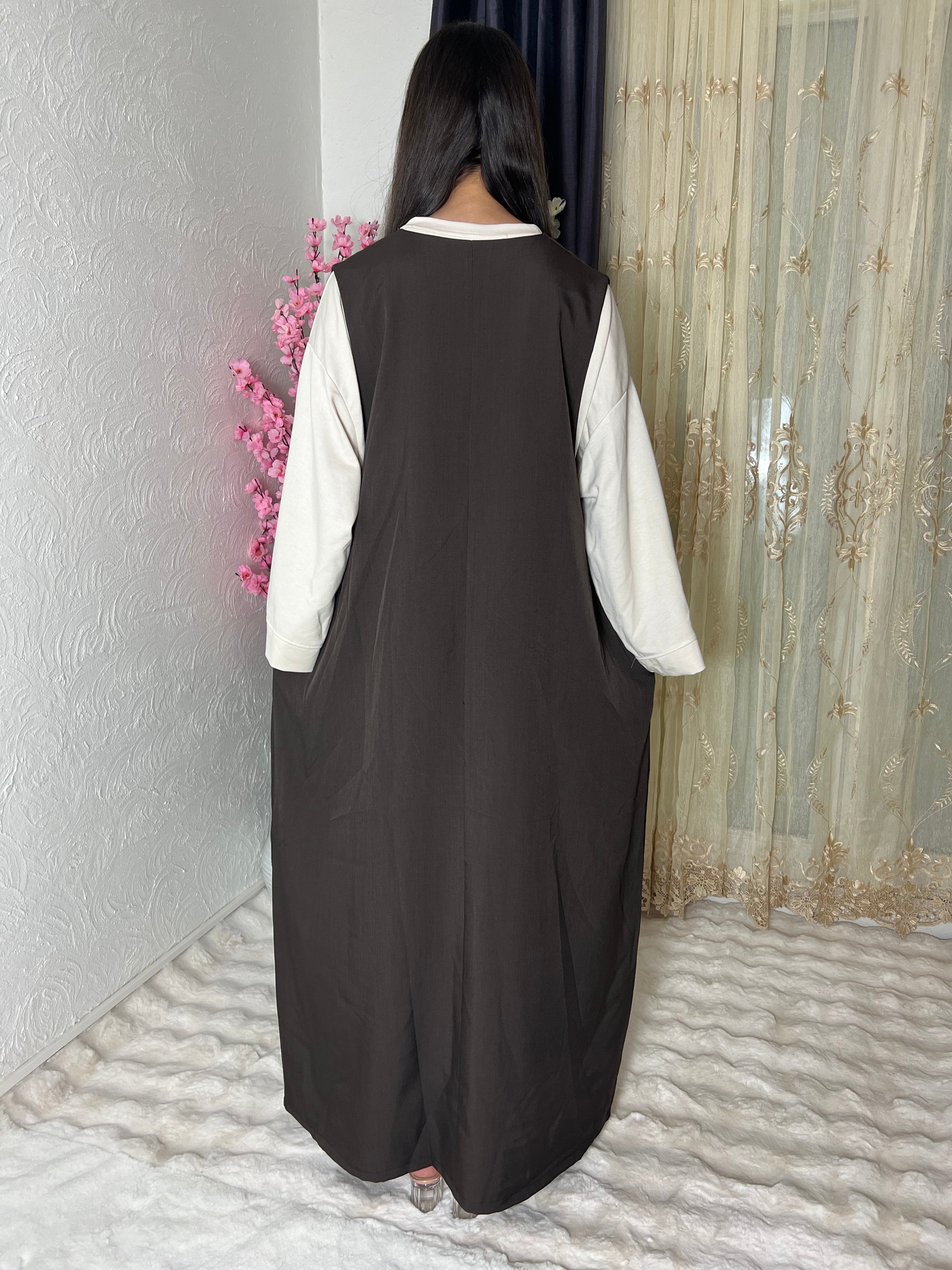 Robe sans manches avec poches