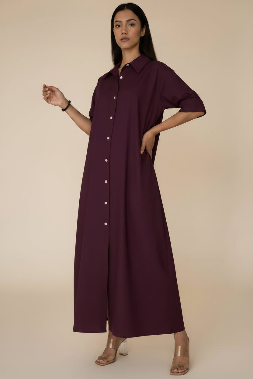 Robe chemise longue