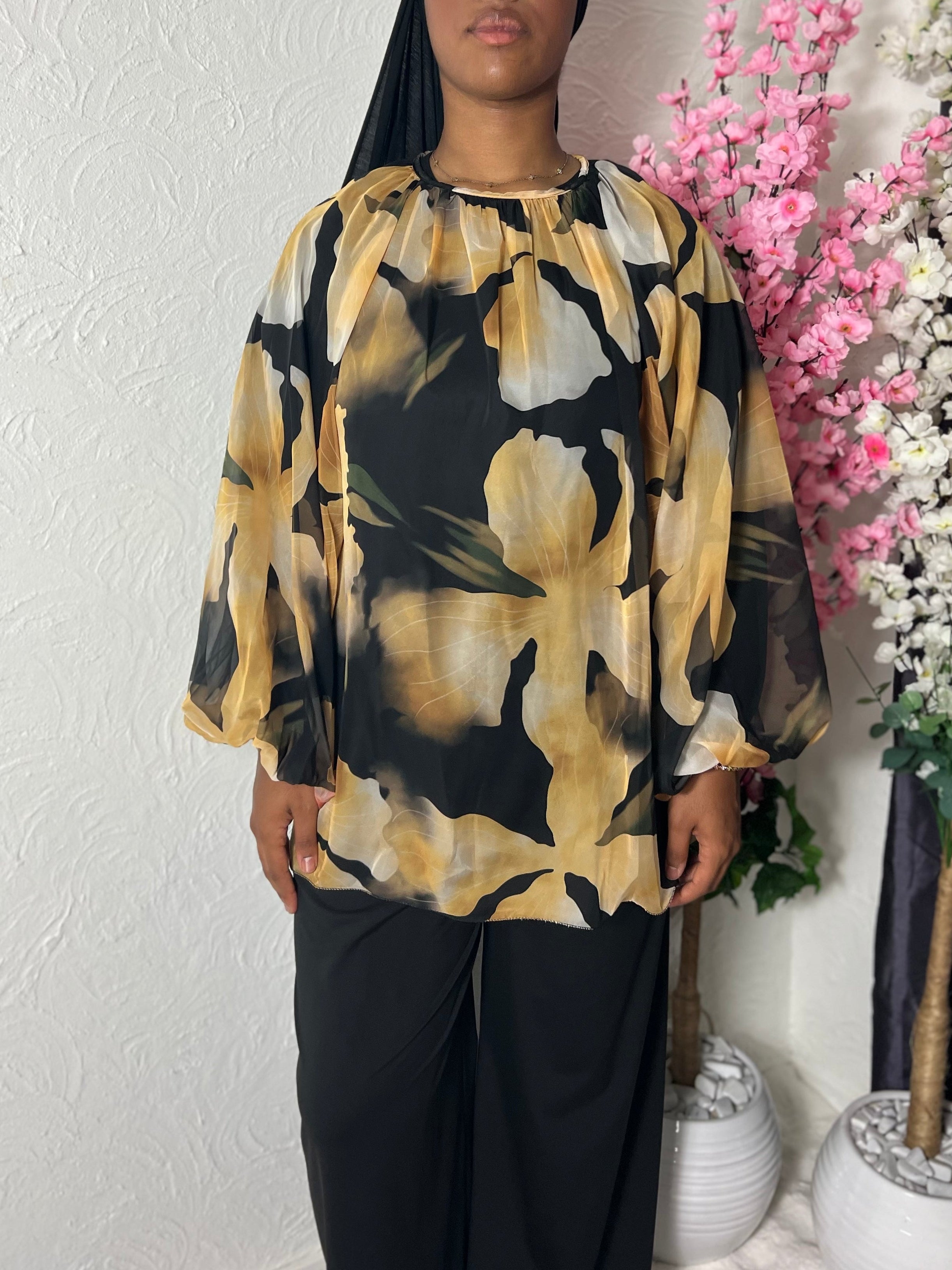 Chemisier fleuri