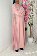 Robe longue plissée