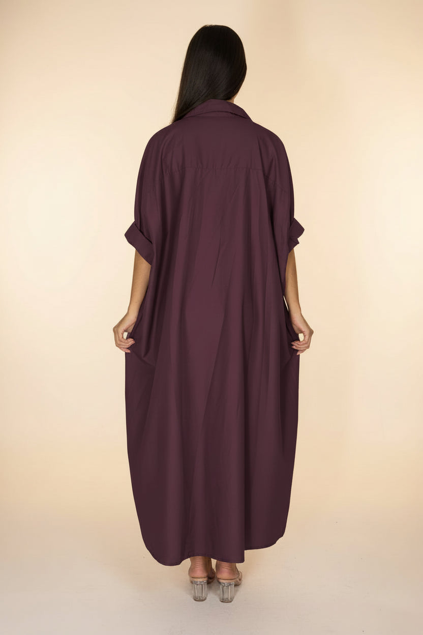 Robe chemise longue