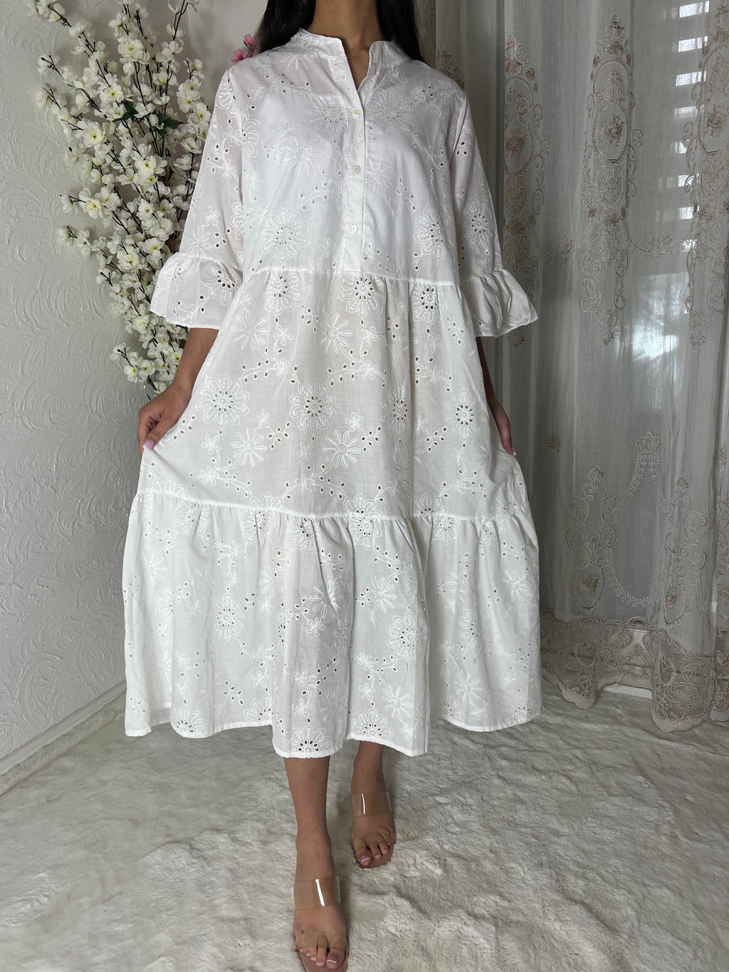 Robe bohème doublée