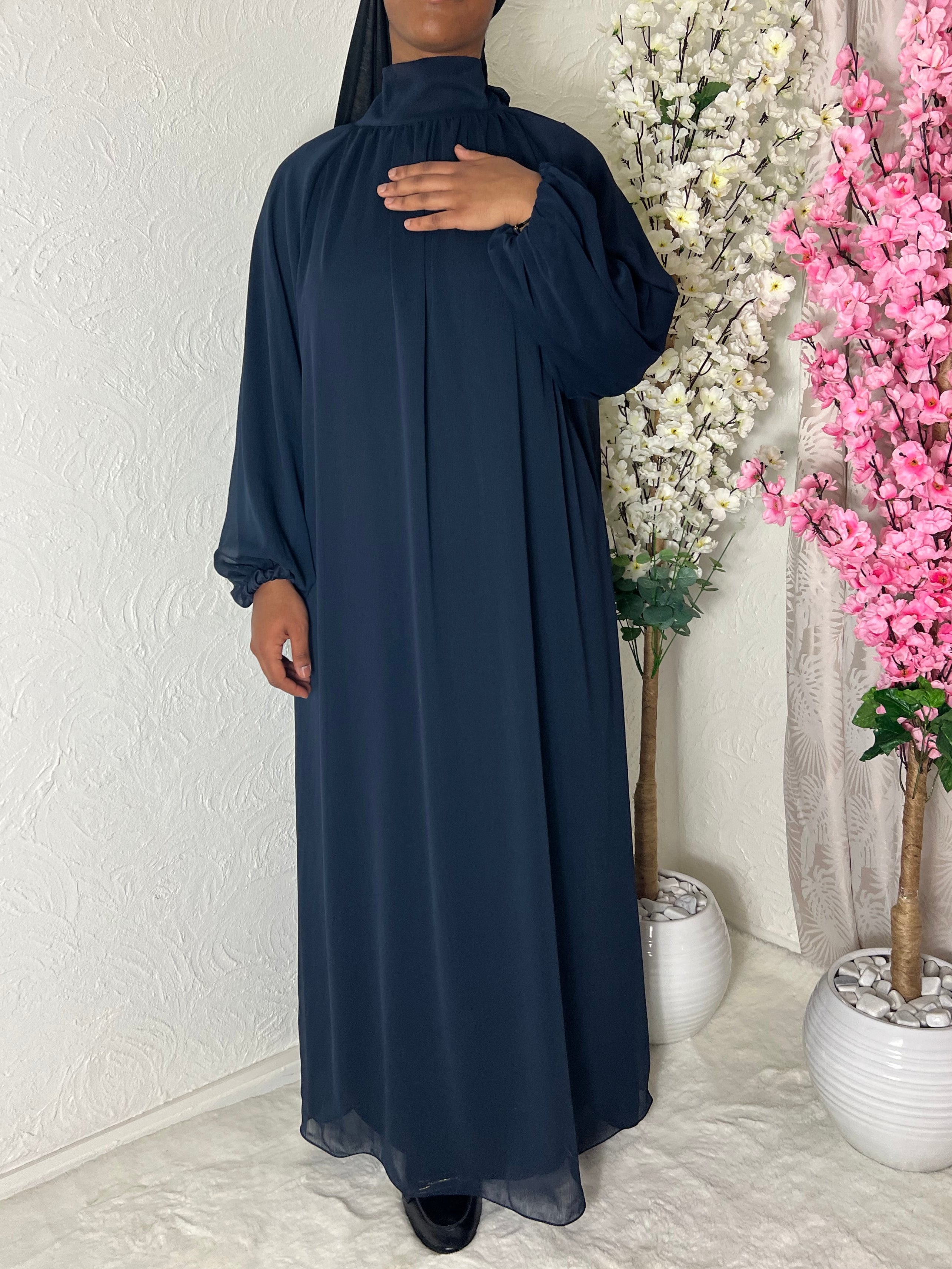 Robe longue à voile doublé