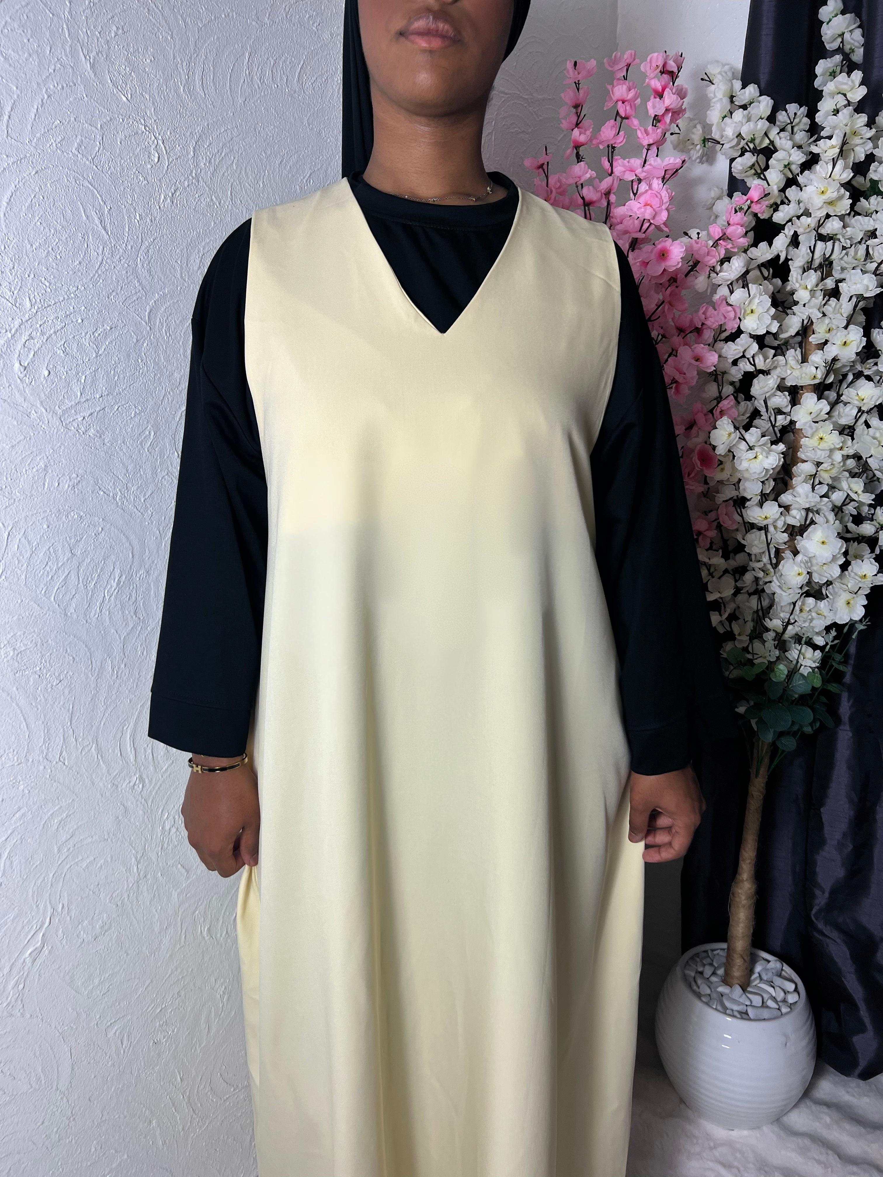 Robe sans manches avec poches