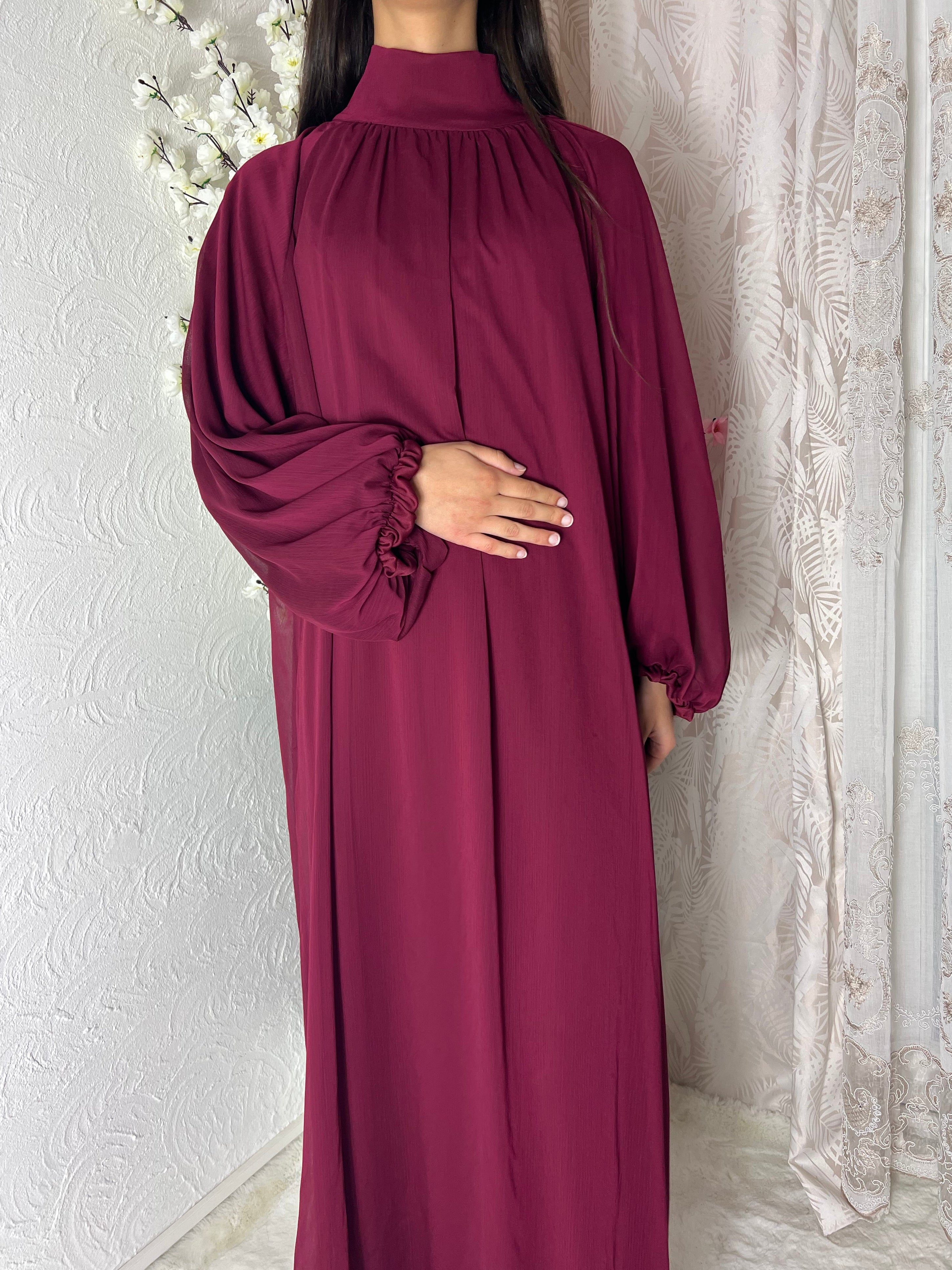 Robe longue à voile doublé