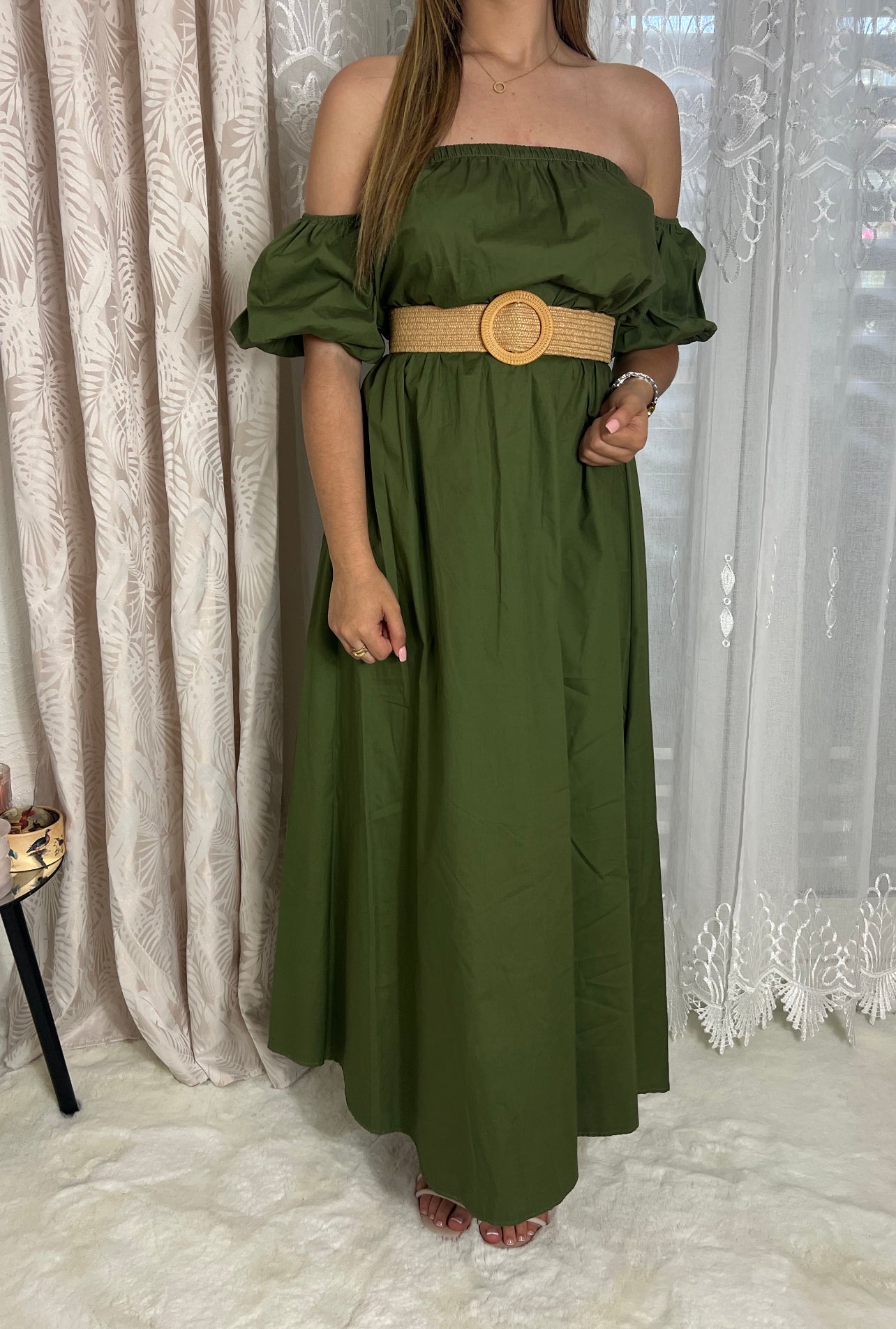 Robe longue épaules dénudées