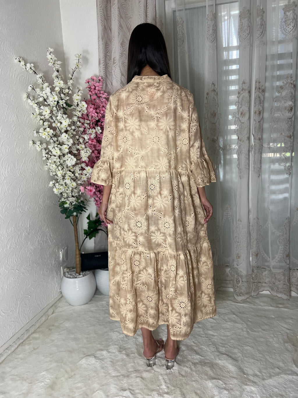 Robe bohème doublée