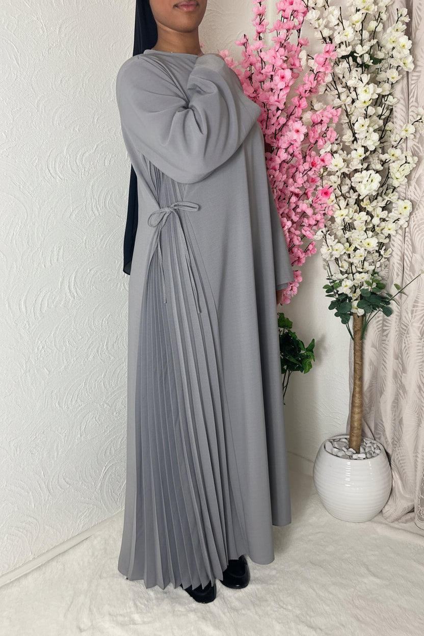 Robe longue plissée