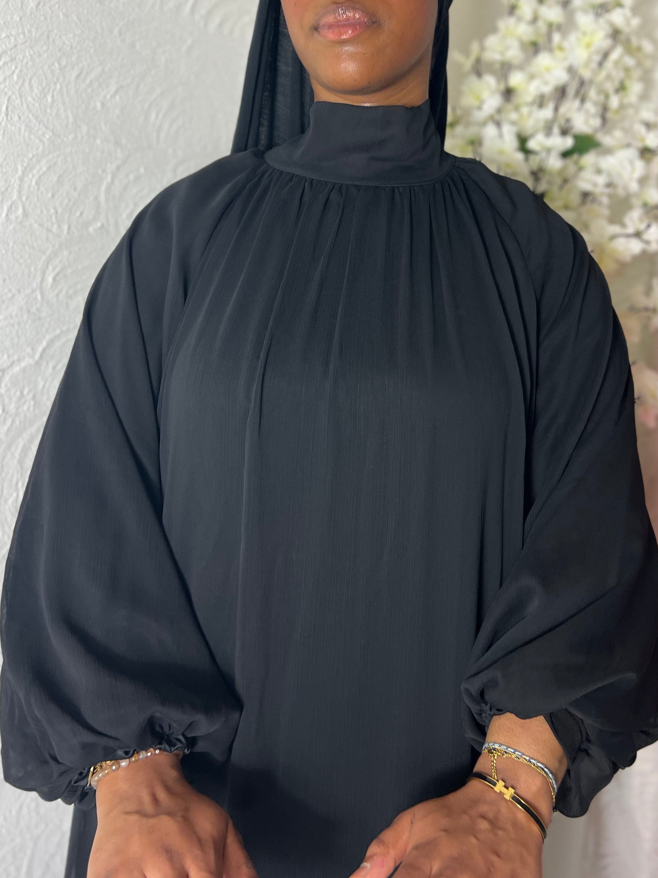 Robe longue à voile doublé