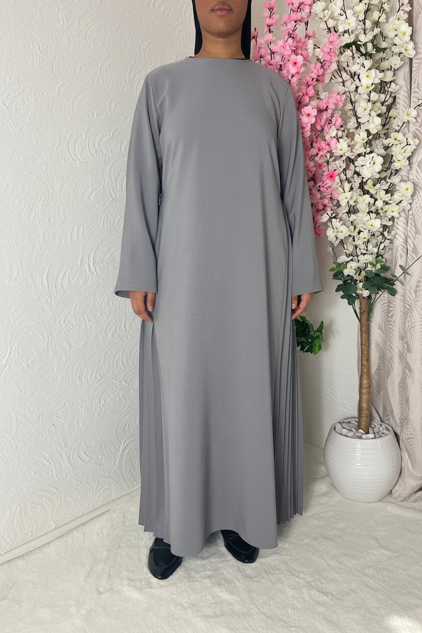 Robe longue plissée