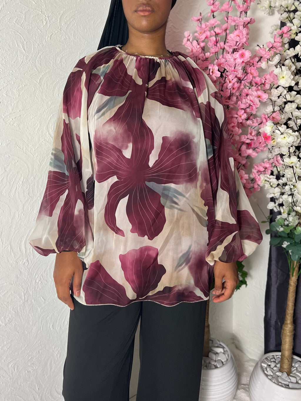 Chemisier fleuri